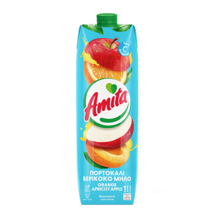 Orangen- Aprikosen- Apfel Fruchtnektar 50% (1000ml) Amita