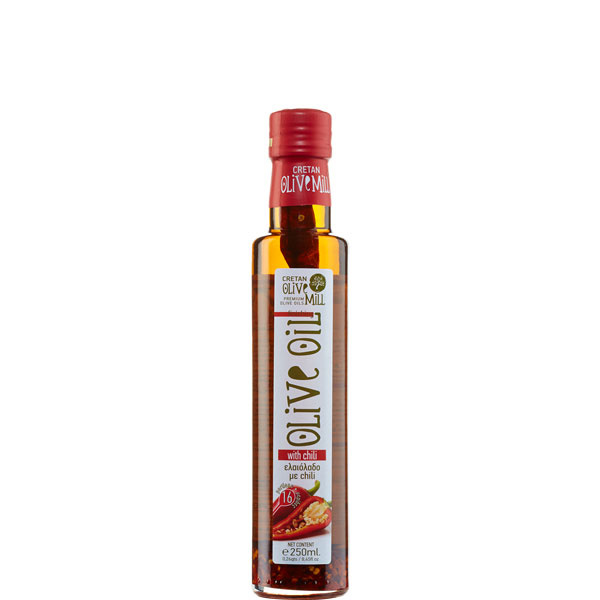 Olivenöl Extra Nativ mit Chili (250ml) Cretan Olive Mill