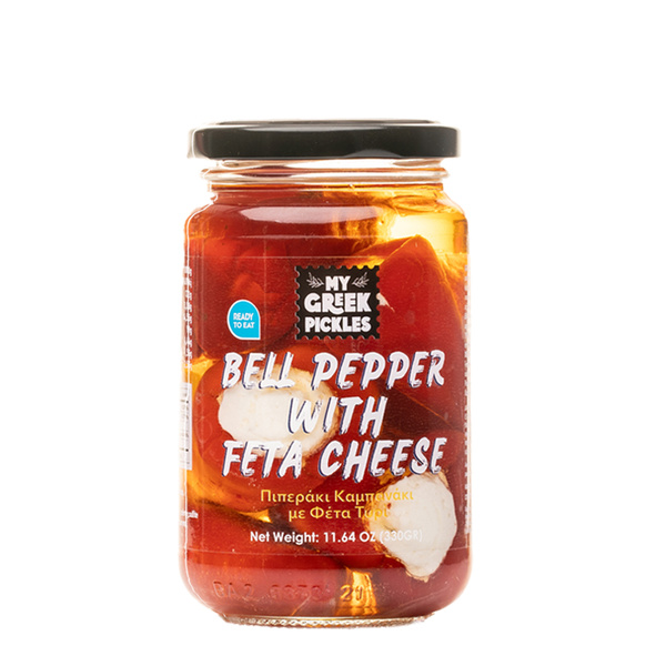 Paprika Glocke rot gefüllt mit Feta (200g) Lagadas Farm