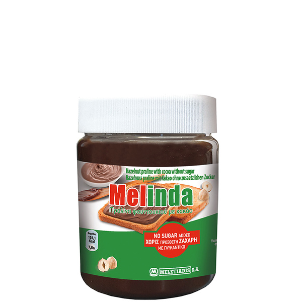 Melinda Schoko Haselnuss-Creme o. zusätzlichen Zucker (400g) Meletiadis