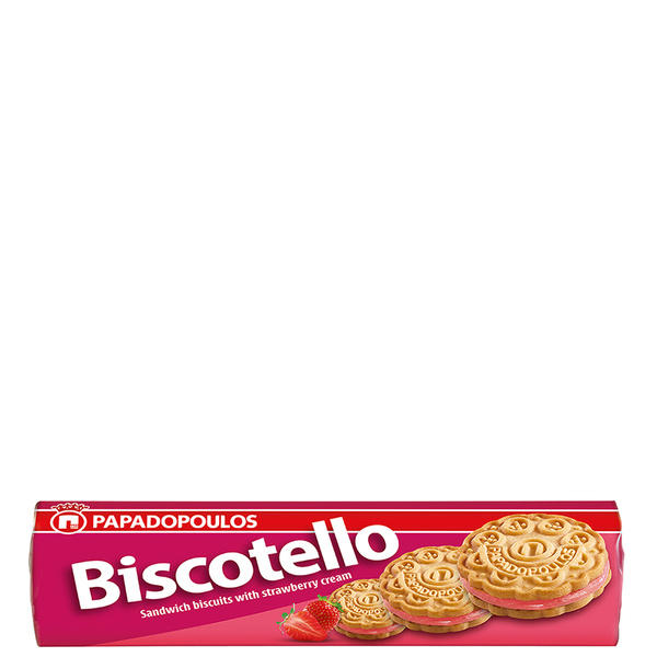 Biscotello Erdbeer-Doppelkeks (200g) Papadopoulos